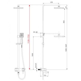 Смеситель для ванны Lemark Tropic (LM7004C)