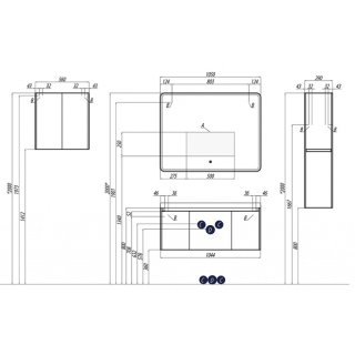 1A206402SH010 Зеркало Шерилл 105