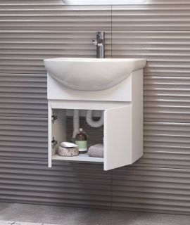 Тумба под раковину подвесная Vigo Wing tp.WIN.BAL.50.2D 50 см белый