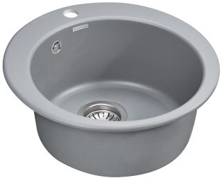Мойка кухонная Paulmark Gelegen PM404800-GRM серый металлик