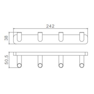 Крючки Raglo R320.054 хром