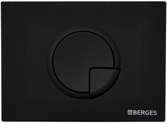 Инсталляция для унитаза Berges Novum R5 с кнопкой soft touch чёрный 040225