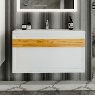 Тумба под раковину Бриклаер Берлин 4627125416095 100 см белый