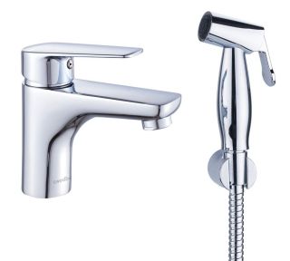 Смеситель для раковины Swedbe Mars 1760 с гигиенической лейкой хром