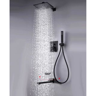 Душевой комплект ALMAes Elbe TVZ-0811 чёрный