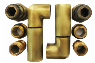 Полотенцесушитель водяной Domoterm Офелия П9 50x70  античная бронза