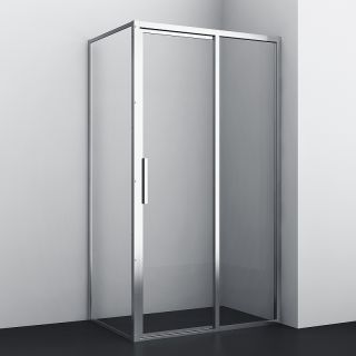 Душевой уголок WasserKRAFT Lopau 120x90 32S07R профиль Хром стекло прозрачное