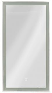 Зеркало-шкаф с подсветкой Art&Max Techno левый 35см чёрный матовый AM-Tec-350-650-1D-L-DS-F-Nero