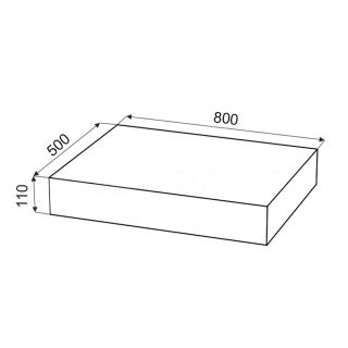 Зеркальный шкаф Velvex Klaufs, 80 см