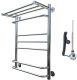 Электрический полотенцесушитель Тругор Идеал комби 3 П с полкой 80x50см хром Идеал/комби3/элТЭН8050П