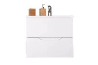 Orange Line Li-60Tuw+Ra тумба с раковиной подвесная, белый матовый