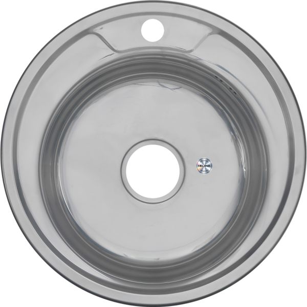 Мойка 490P Melana 0,6/160 хром с сифоном (246*12)