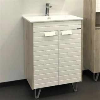 Тумба-умывальник COMFORTY Клеон 60Н с раковиной Quadro 60 ,00-00002044