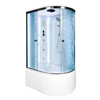 Душевая кабина Deto ЕМ4512 L LED с гм. 120х80х220 см