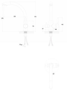Смеситель для кухни Paulmark Essen Es213001-418 чёрный металлик