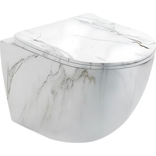 Унитаз CeramaLux 2213-K подвесной с сиденьем Микролифт