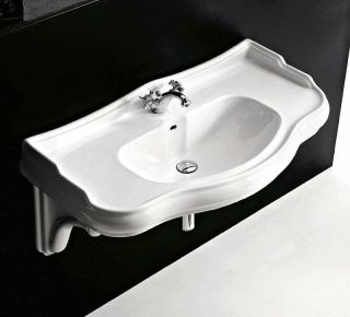 Раковина Kerasan Retro 105001*1 белая 100 см