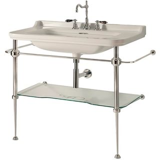 Раковина Kerasan Waldorf  4144K1bi/cr*3 Белая 120 см