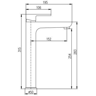 Смеситель для раковины Rav Slezak Vltava VT430.5CMATZ Черный матовый