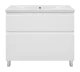 Напольная тумба под раковину Misty Лаки 100 см П-Лак-01100-0112Я белый