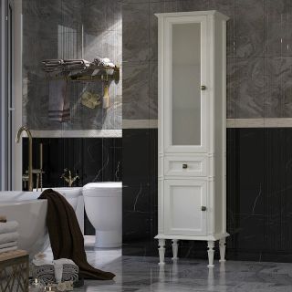 Шкаф-колонна Opadiris Кантара 46 L 00-00004342 Слоновая кость