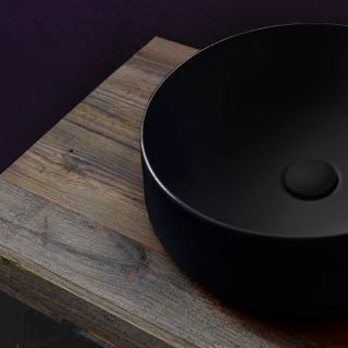 Раковина Kerasan F10 460431 черная 43 см