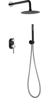 Душевая система Boheme Uno 464-BCR чёрный/хром