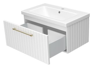 Подвесная тумба под раковину Brevita Alicante ALI-09080-0101Я 80см белый