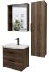 Шкаф-зеркало Grossman Форта 2060032 60см тёмный дуб