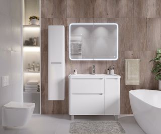 Шкаф-зеркало с подсветкой Grossman Adel 2010004 100см