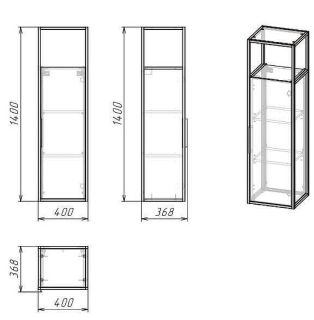 Шкаф подвесной Onika Кредо 304001 40см белый