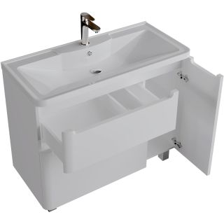 Тумба напольная под раковину Grossman Адель 109004 90см белый