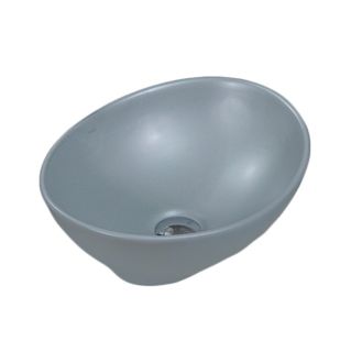 Накладная раковина Melana 7138MG-805 41см серый матовый