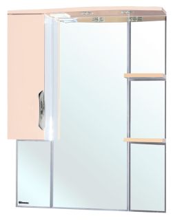 Зеркало-шкаф с подсветкой Bellezza Лагуна 75см левый бежевый 00000001102