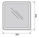 Зеркало BelBagno с LED-подсветкой и сенсорным управлением SPC-MAR-800-800-LED-TCH
