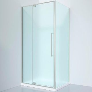 Душевой уголок Black&White Stellar Wind 8121000CF 100x100 см профиль хром стекло матовое