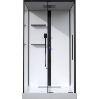 Душевая кабина Black and White Galaxy G8037 110x80 8037000 с гидромассажем