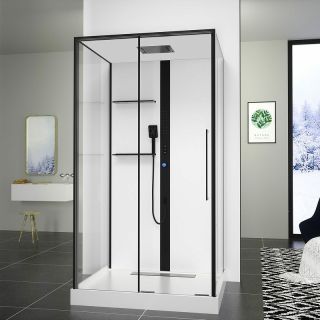 Душевая кабина Black and White Galaxy G8038 110x90 8038000 с гидромассажем