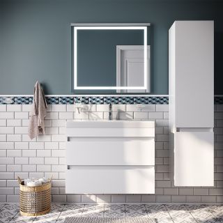 Тумба с раковиной IDDIS Zodiac 80 ZOD8CB0i95K подвесная Белая