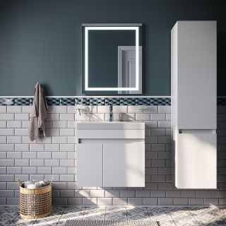 Тумба с раковиной IDDIS Zodiac 60 ZOD6CD0i95K Белая