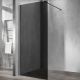 Душевая перегородка Vincea Walk-In 100 VSW-1H100CGGM профиль Вороненая сталь стекло тонированное