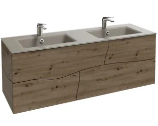 Тумба под раковину Jacob Delafon Sherwood EB1835RU-P13 140 см состаренный дуб