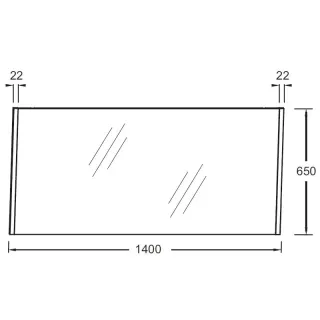 Зеркало Jacob Delafon Sherwood EB1839RU-P13 140 см состаренный дуб