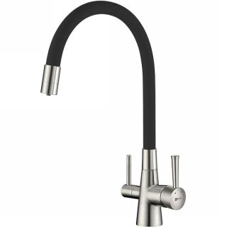 Смеситель для кухни Lemark Comfort LM3075BN-Black Черный