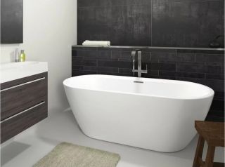 Акриловая ванна Riho Inspire Velvet Fall B091004105 160х75см заполнение через перелив белый матовый