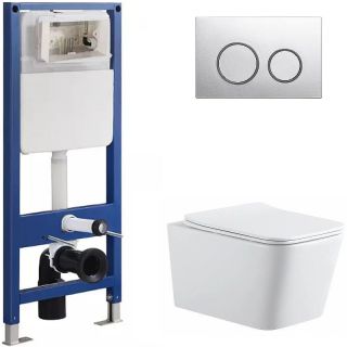 Сет Sintesi SIN-CCI-SMP-101,SIN-FB-BRC-504,SIN-TS-BLT-171: инсталляция кнопка смыва хром унитаз Balti белый крышка-сиденье белая