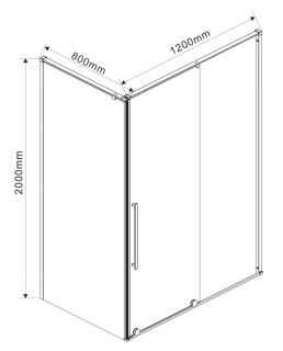 Душевой уголок Vincea Arno VSR-1A8012CL 120x80 см