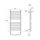 Полотенцесушитель водяной Point Альфа PN05158SP 50x80см П11 хром