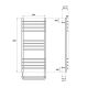 Полотенцесушитель электрический Point Омега PN90158SE 50x80см П12 хром