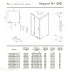 Душевой уголок Veconi Rovigo RV-073R/L, 900х1000х1950, хром, стекло дождь